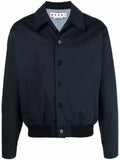 Marni embroidered logo shirt jacket