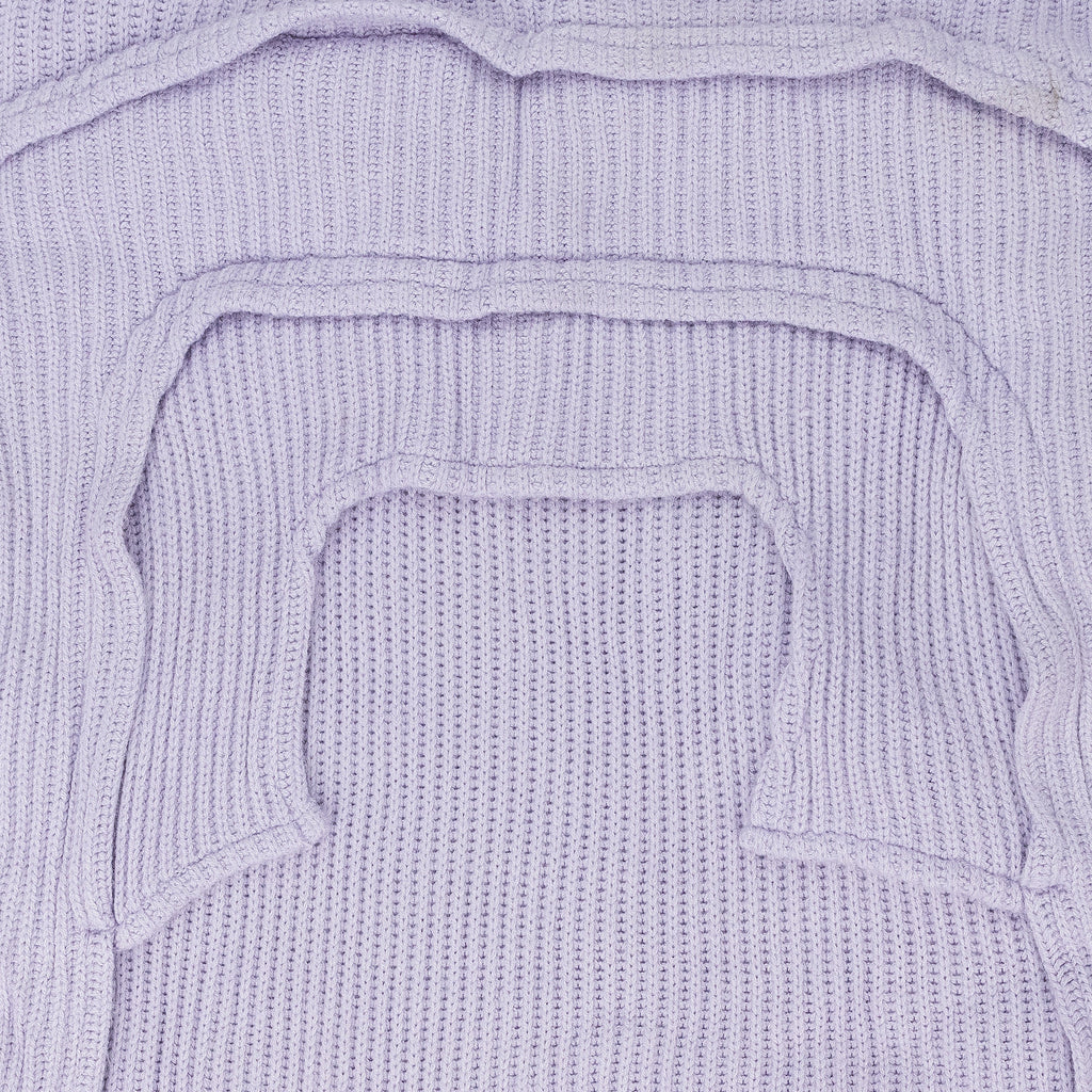 PURPLE ARC WOVEN SWEATER