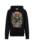 Philipp Plein rhinestones skull hoodie