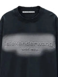 Alexander Wang long-sleeve logo T-shirt in jersey oversized