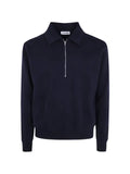 Jil Sander cotton blend polo sweatshirt