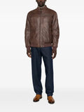 Peuterey Fionia zip-up leather jacket