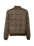 AMARANTO  prince of wales check bomber jacket