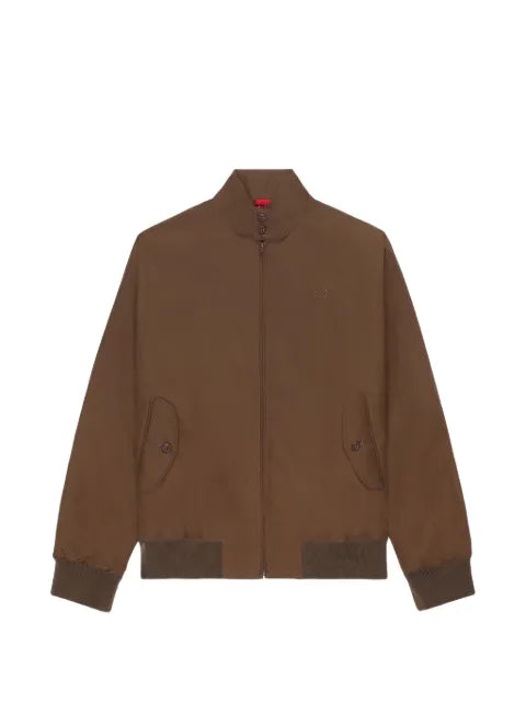 Fred Perry Harrington logo-embroidered zip-up jacket